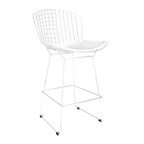 Banqueta Bertoia - Cor Branca