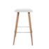 Banqueta Eames Eiffel Wood Reta - Cor Branca