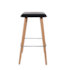 Banqueta Eames Eiffel Wood Reta - Cor Preta