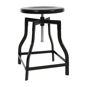 Banqueta Industrial Studio - Preta