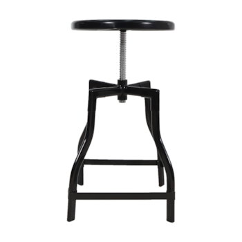 Banqueta Industrial Studio - Preta