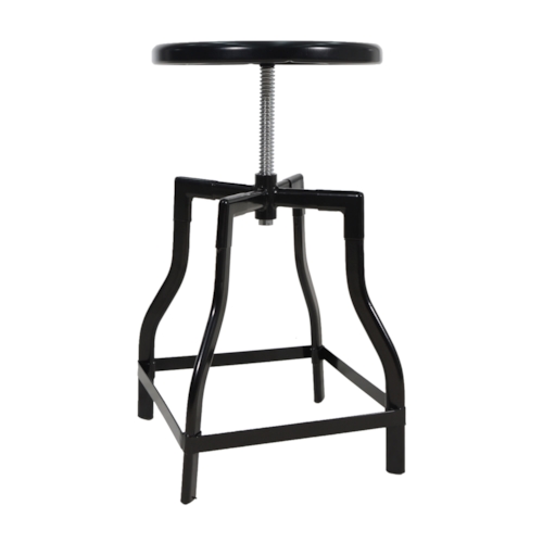 Banqueta Industrial Studio - Preta