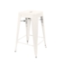 Banqueta Tolix Média - Cor Branca Off White