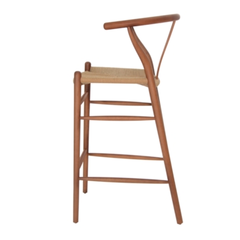 Banqueta Wishbone - Madeira Escurecida