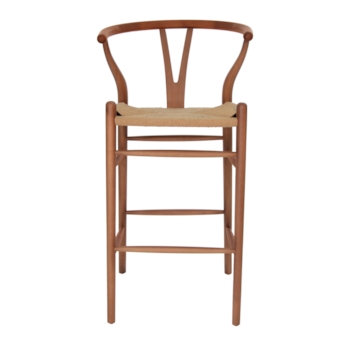 Banqueta Wishbone - Madeira Escurecida