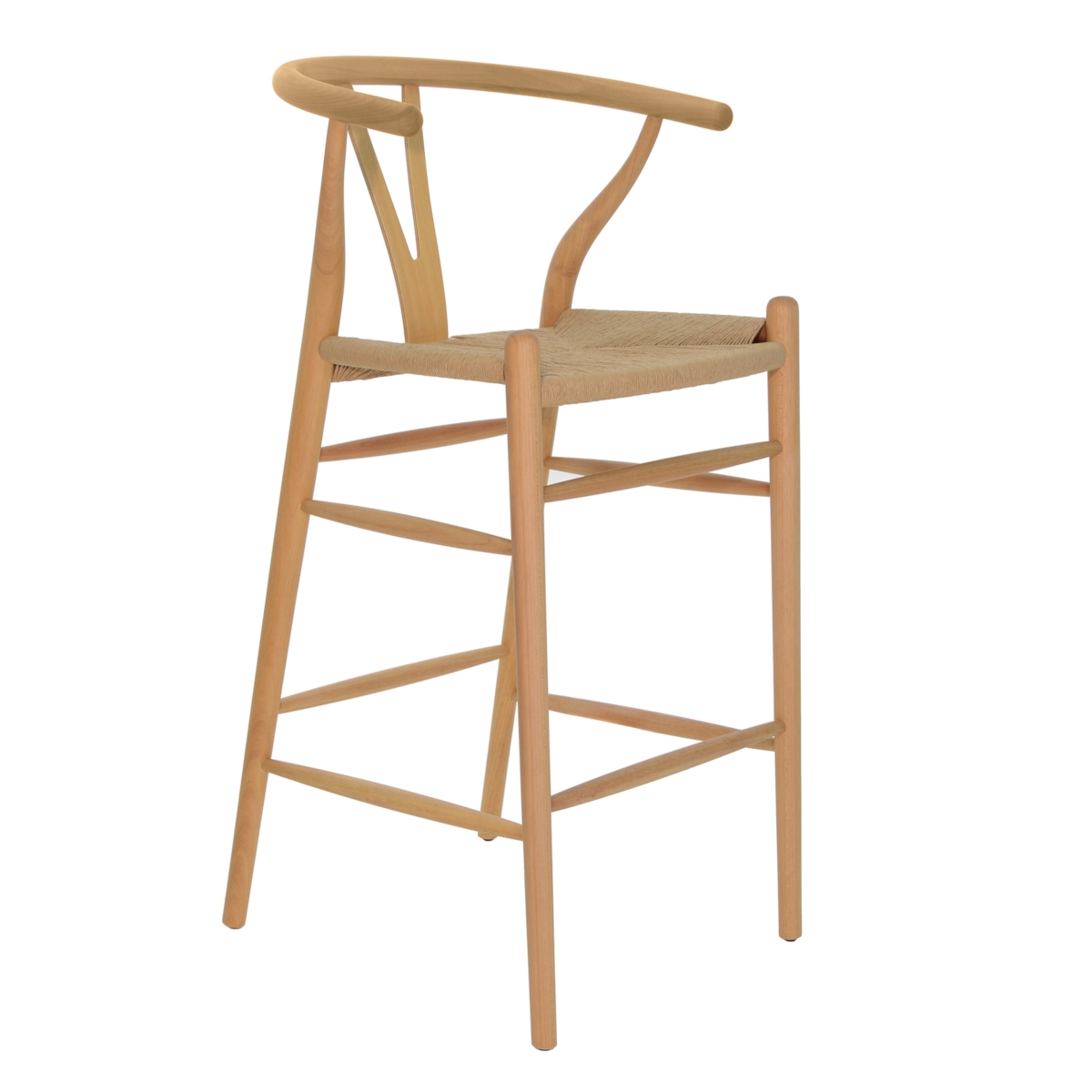 Banqueta Wishbone - Madeira Natural