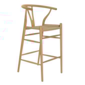 Banqueta Wishbone - Madeira Natural