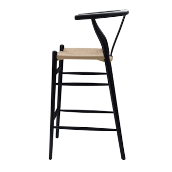 Banqueta Wishbone - Madeira Preta