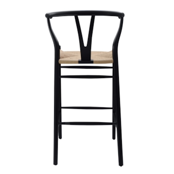 Banqueta Wishbone - Madeira Preta