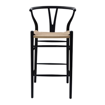 Banqueta Wishbone - Madeira Preta