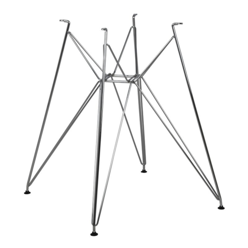 Base da Mesa Eiffel - Metal Cromado - 90cm a 120cm