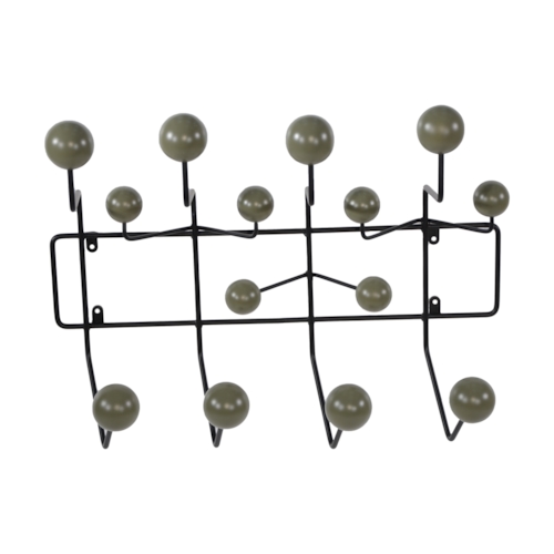 Cabideiro Eames Hang It All - Preto e Verde Militar