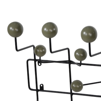 Cabideiro Eames Hang It All - Preto e Verde Militar