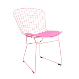 Cadeira Bertoia - Cor Rosa