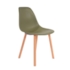 Cadeira Eames Eiffel Sem Braços Com Base Hal - Cor Verde Militar
