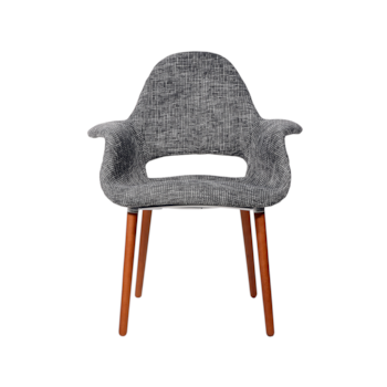 Cadeira Eames Organic - Cinza Escuro