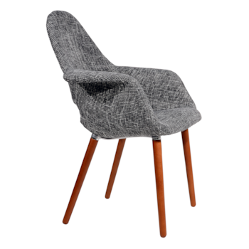 Cadeira Eames Organic - Cinza Escuro