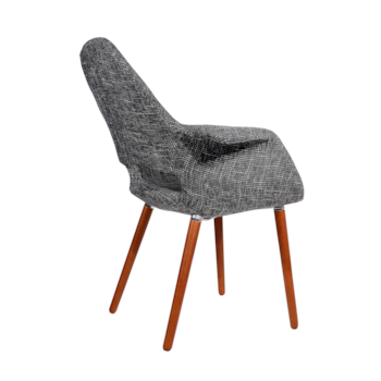 Cadeira Eames Organic - Cinza Escuro