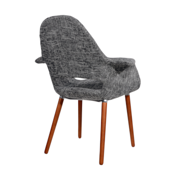 Cadeira Eames Organic - Cinza Escuro