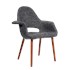 Cadeira Eames Organic - Cinza Escuro