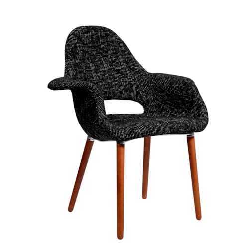 Cadeira Eames Organic - Preta