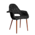 Cadeira Eames Organic - Base Natural - Preta
