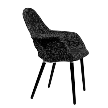 Cadeira Eames Organic - Preta