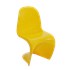 Cadeira Panton Infantil Amarela com Brilho