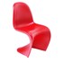 Cadeira Panton Infantil Vermelha com Brilho