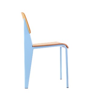 Cadeira Standard Jean Prouve - Cor Azul Clara