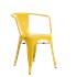 Cadeira Tolix com Braços - Cor Amarela