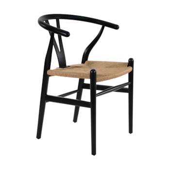 Cadeira Wishbone - Cor Preta