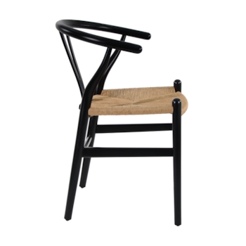 Cadeira Wishbone - Cor Preta