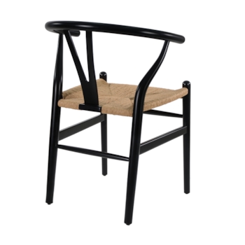 Cadeira Wishbone - Cor Preta
