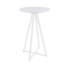 Mesa Bistrô Zig - Base em Aço Branca - Tampo Redondo 60cm - Branca
