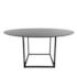 Mesa Olympiah - Base Preta - Tampo Redondo 137cm - Cor Preta