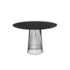 Mesa Platner - Base Preta - Tampo Redondo 107cm - Preta Ebanizada
