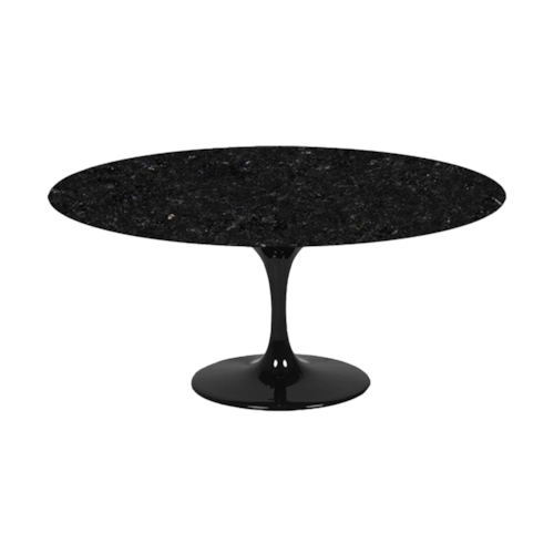 Mesa Saarinen Tulipa Oval - Granito Preto Absoluto