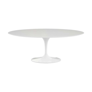 Mesa Saarinen Tulipa Oval - Madeira Branca