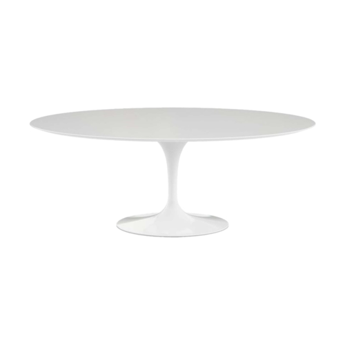 Mesa Saarinen Tulipa Oval - Madeira Branca