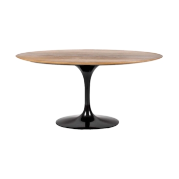 Mesa Saarinen Tulipa Oval - Madeira Escurecida