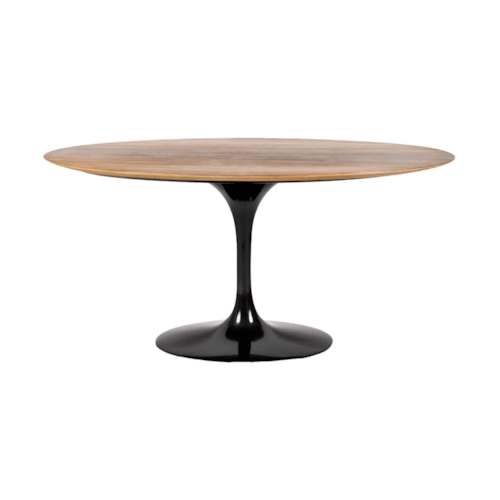 Mesa Saarinen Tulipa Oval - Madeira Escurecida