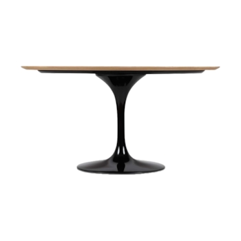 Mesa Saarinen Tulipa Oval - Madeira Escurecida