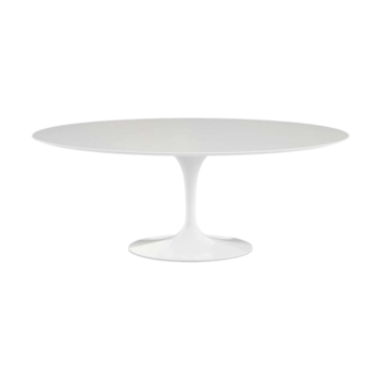 Mesa Saarinen Tulipa Oval - Mármore Branco Prime
