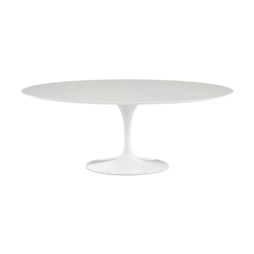 Mesa Saarinen Tulipa Oval - Mármore Branco Prime