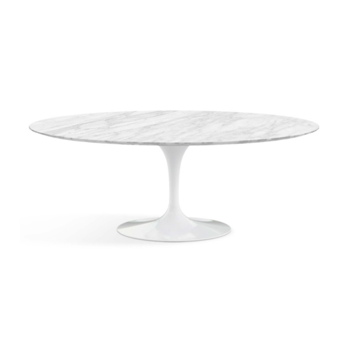 Mesa Saarinen Tulipa Oval - Mármore Carrara