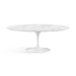 Mesa Saarinen Tulipa Branca - Tampo Oval 244x137cm - Mármore Carrara