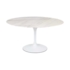 Mesa Saarinen Tulipa Branca - Tampo Oval 180x100cm - Mármore Espírito Santo