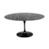 Mesa Saarinen Tulipa Preta - Tampo Oval 180x120cm - Mármore Nero Marquina