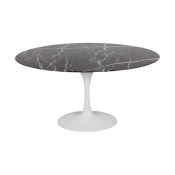 Mesa Saarinen Tulipa Oval - Mármore Nero Marquina